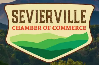 Sevierville Chamber of Commerce logo.